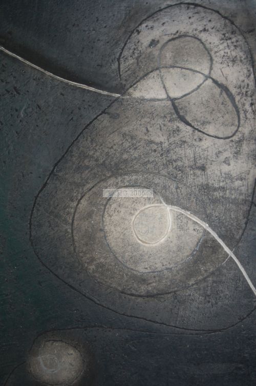 Helical Flowers 40x50cm mixed media on board